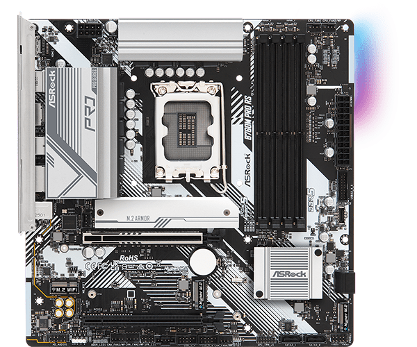 ASRock B760M Pro RS LGA 1700 Intel Motherboard | 90 - MXBLH0 - A0UAYZ - Vektra Computers LLC ASRock B760M Pro RS LGA 1700 Intel Motherboard | 90 - MXBLH0 - A0UAYZ - Vektra Computers LLC